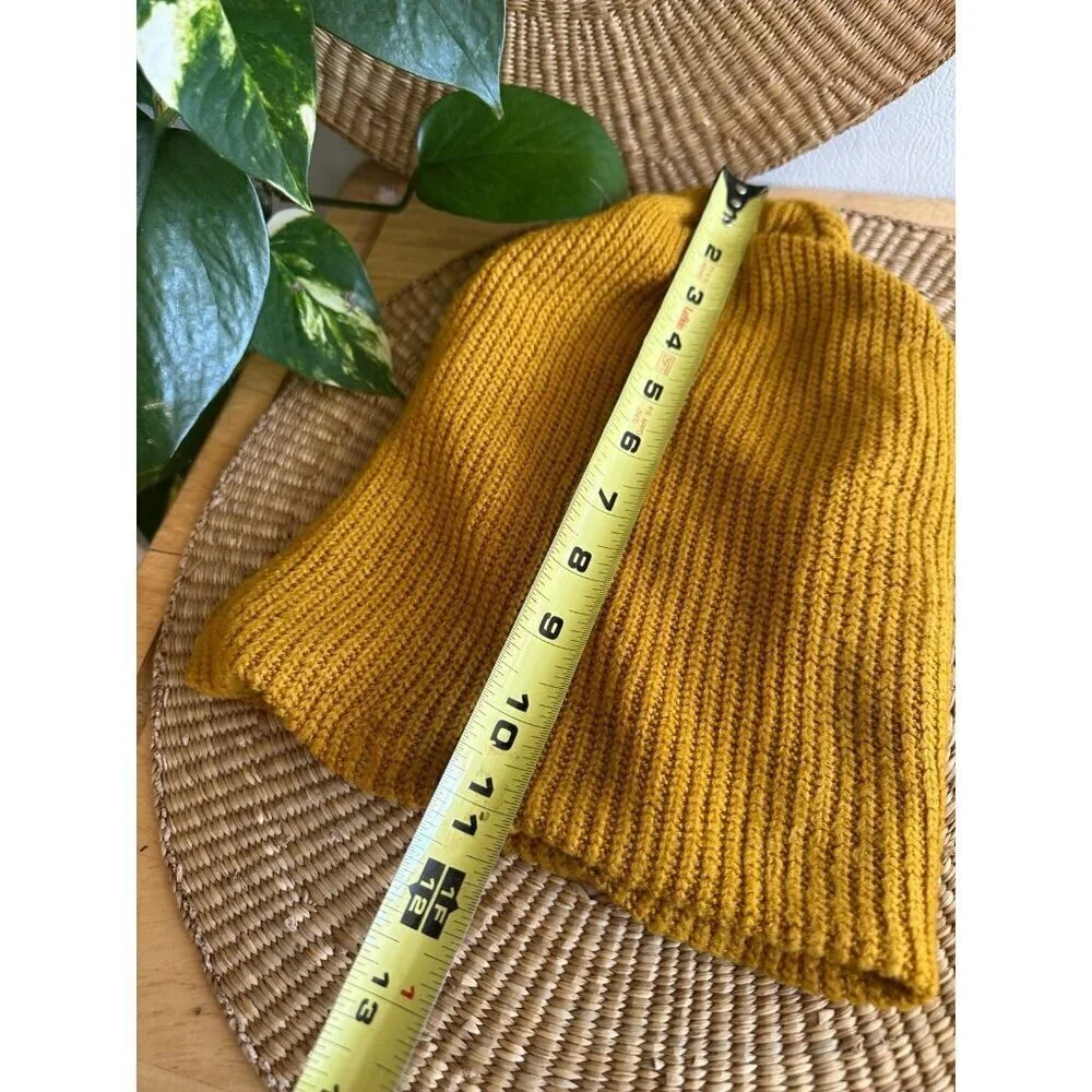 Mustard adult beanie